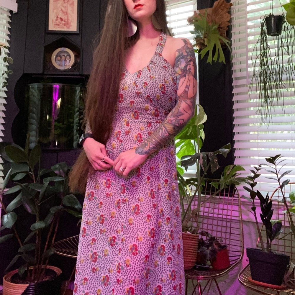 Vintage Woodstock Maxi Dress
